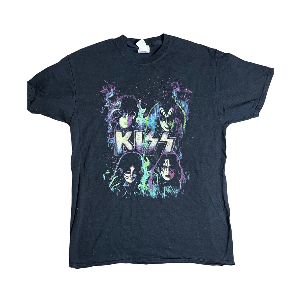 2015 KISS Band Members Graphic T Shirt Black Licensed Size M
